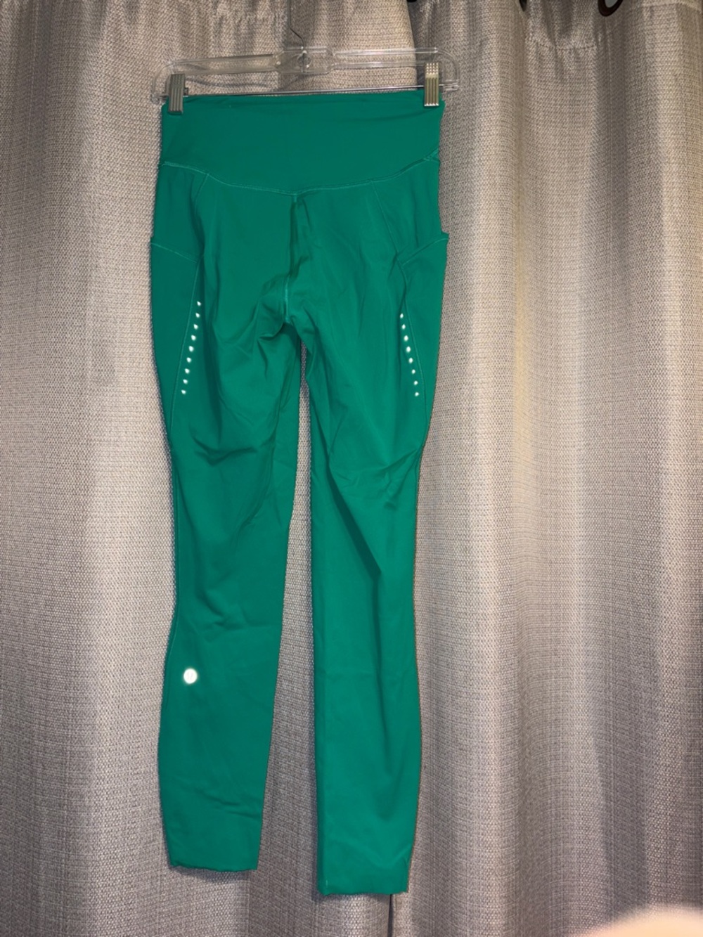 Lululemon Fast Free HR Tight 25" Pockets Nulux Size 6 Kelly Green KLLG 55353